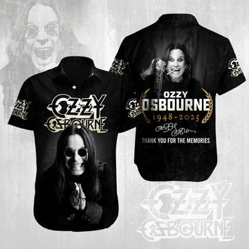 RIP Ozzy Osbourne Hawaiian Shirt Thank You For The Memories Shirt Dad Gifts -WearandDecor