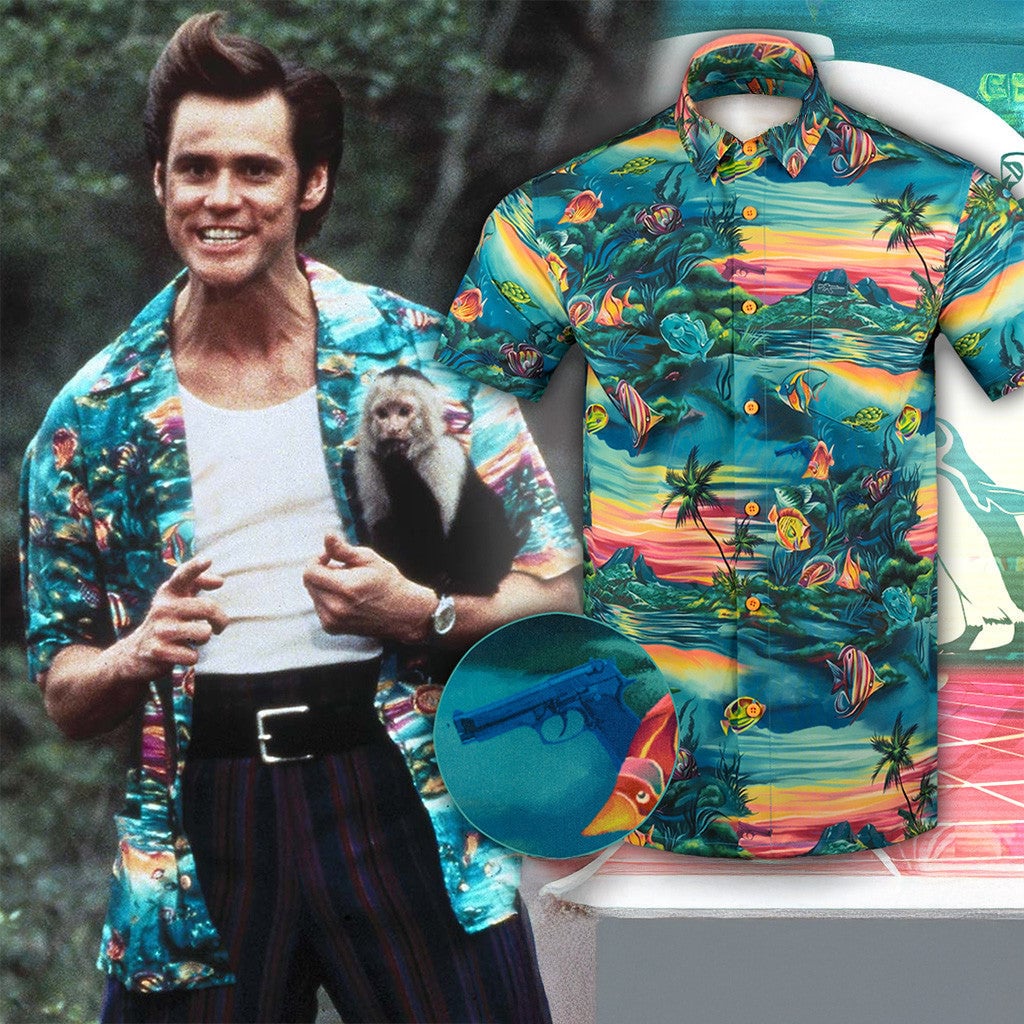 Gun Hawaiian Button Up Shirt Pro Gun Rights Shirt Gifts For Father -WearandDecor