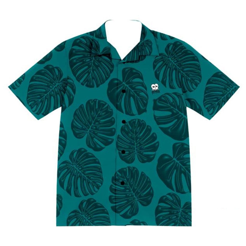 Pepperlive Merch Monstera Button Up Shirt Good Gifts For Boyfriend -WearandDecor