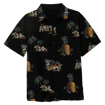 24hundred Merch The Amity Affliction Big Pineapple Party Hawaiian Shirt Dad Gifts -WearandDecor