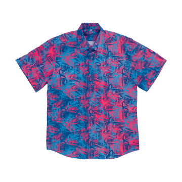 Canes Merch Vibrant Logo Hawaiian Shirt First Fathers Day Gift Ideas -WearandDecor