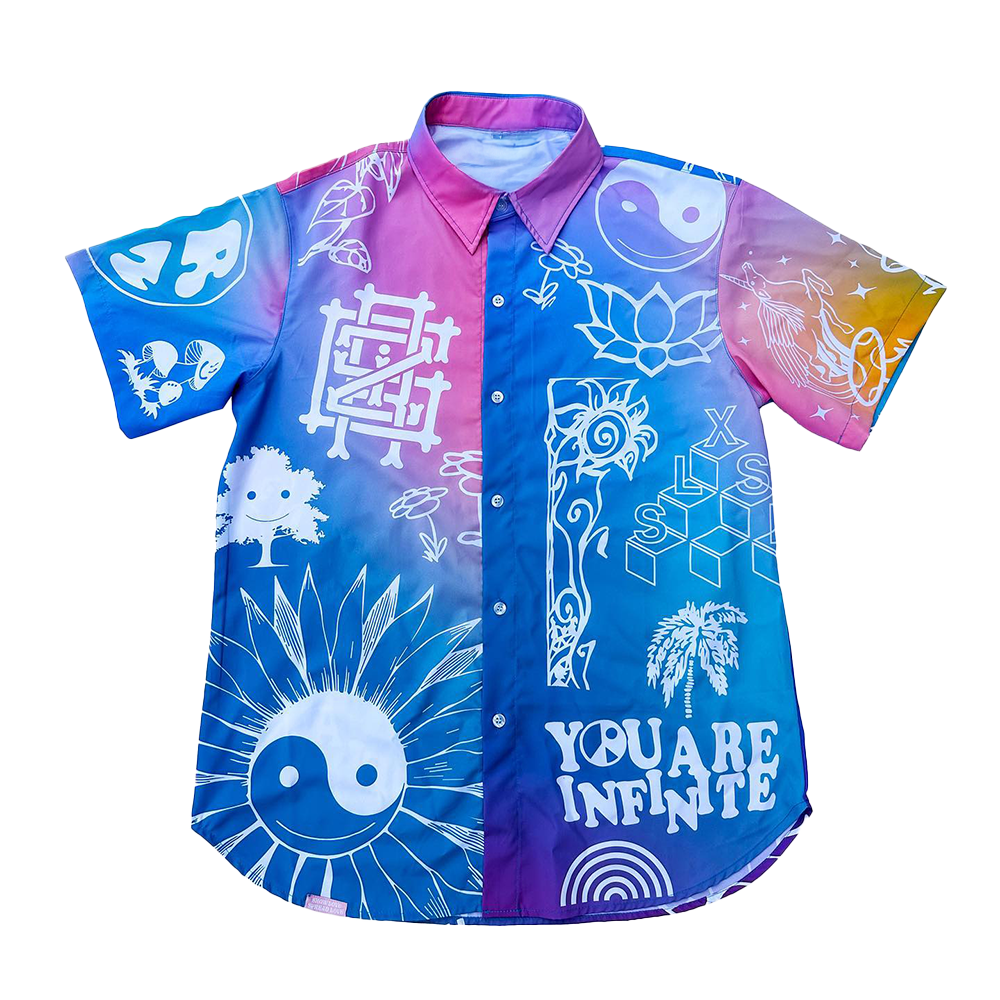 Griz Merch GRiZ Sun-Time Button Up Shirt Gifts For DJ Fans Country Boy Gift -WearandDecor
