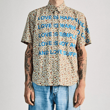 Junya Watanabe Poem Hawaiian Shirt Junya Watanabe 2002 Poem Shirt Father's Day Gifts -WearandDecor