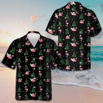 Flamingo Merry Xmas You All Hawaiian Shirt Funny Christmas Shirt Gifts For Flamingo Lovers -WearandDecor