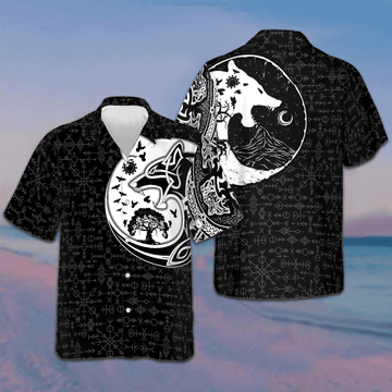 Myths Wolf Hawaiian Shirt Button Up Vacation Shirts Gifts For Son In Law -WearandDecor