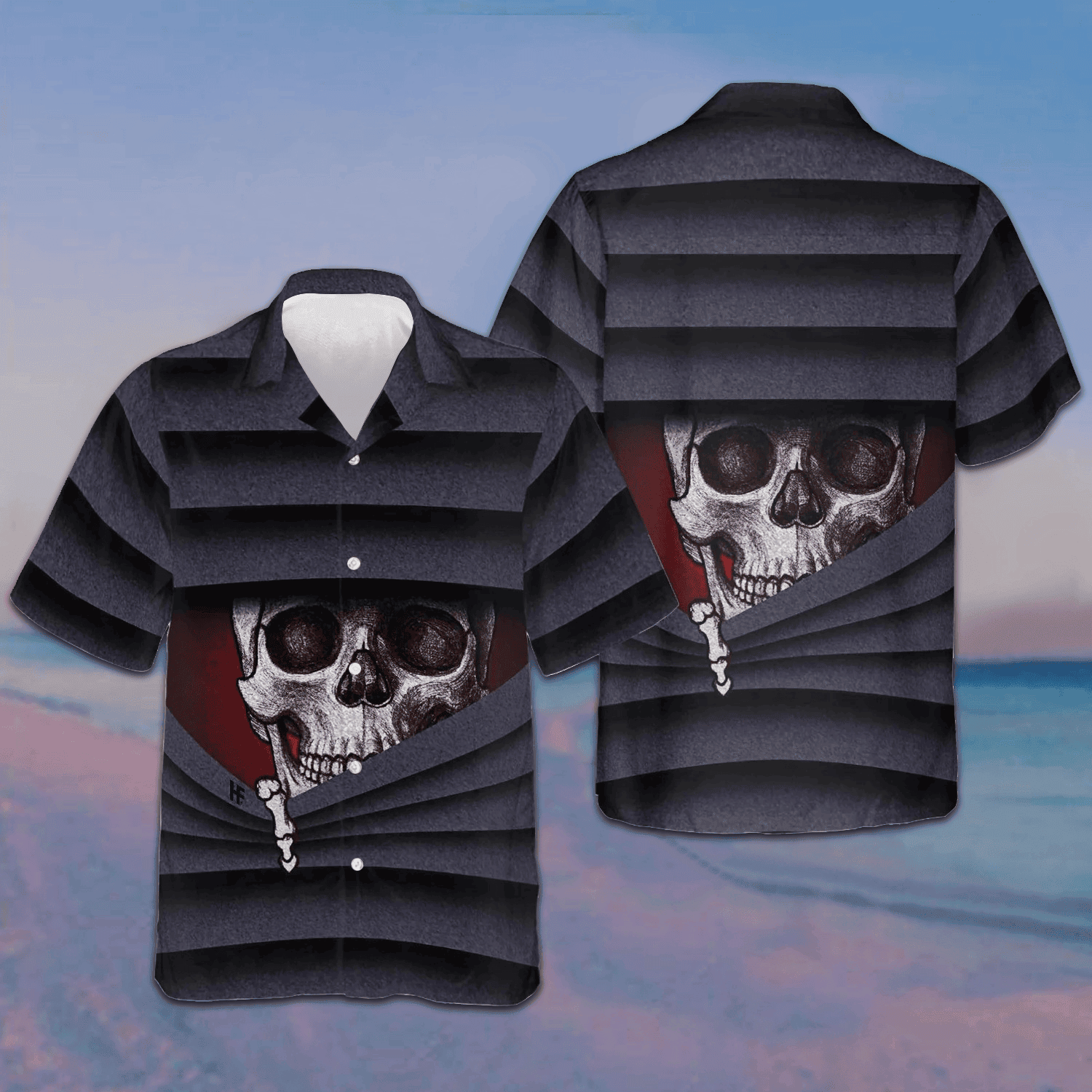 Say Hello To Devil Halloween Hawaiian Shirt Horror Button Up Shirts Gifts For Men -WearandDecor