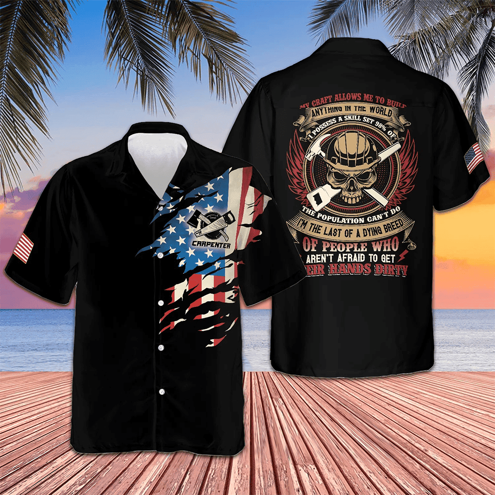 Carpenter My Craft Allows Me To Build Anything Hawaiian Shirt Men Gifts For Carpenters -WearandDecor