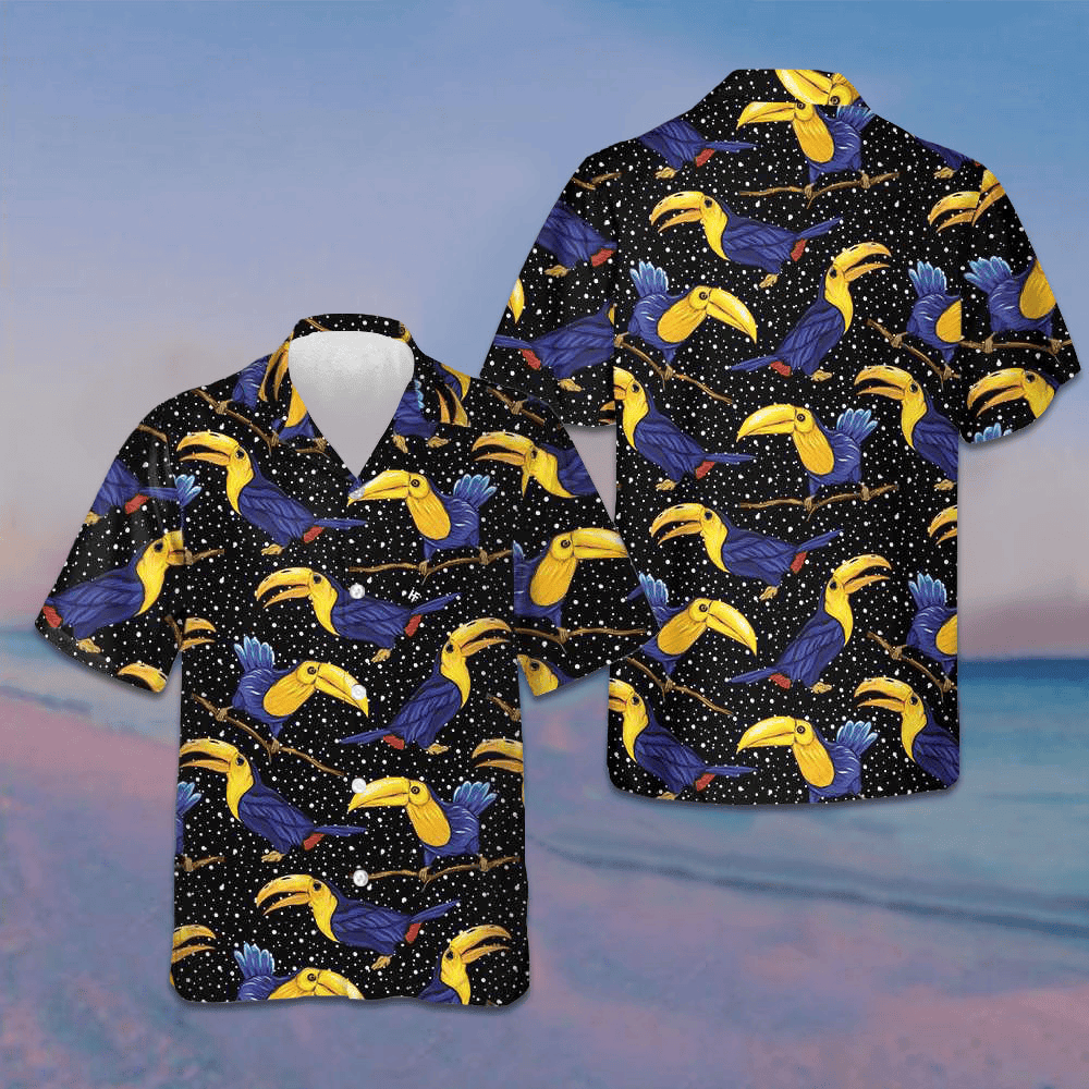 Toucan Summer Hawaiian Shirt Vacation Button Up Shirt Gifts For Brother In Law -WearandDecor