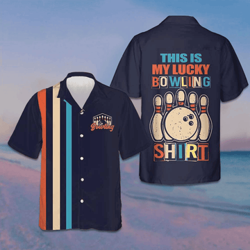 This Is My Lucky Bowling Hawaiian Shirt Best Summer Shirts For Guys Gifts For Bowling Players -WearandDecor