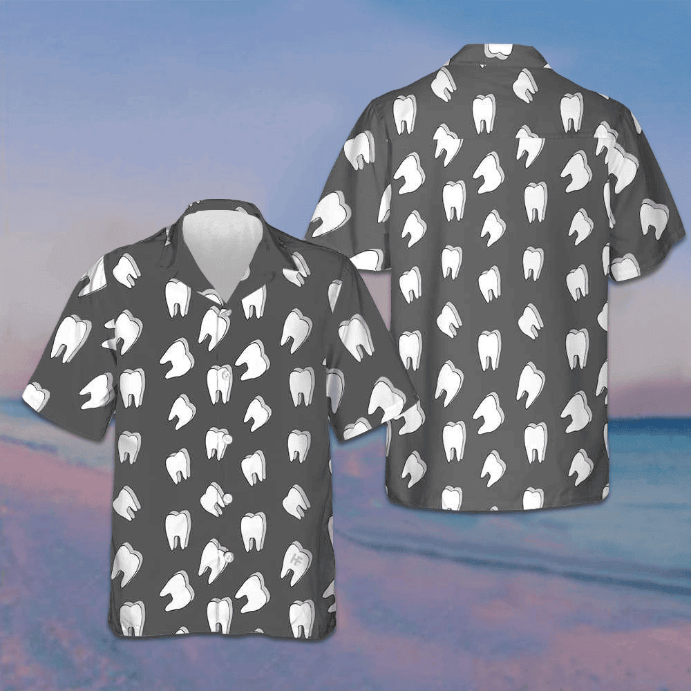 Dentist Teeth Hawaiian Shirt Funny Dentist Shirt Gifts For Summer -WearandDecor