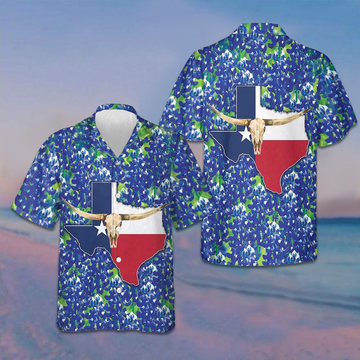 Texas Forever Hawaiian Shirt Tropical Button Down Shirt Gifts For Texans -WearandDecor