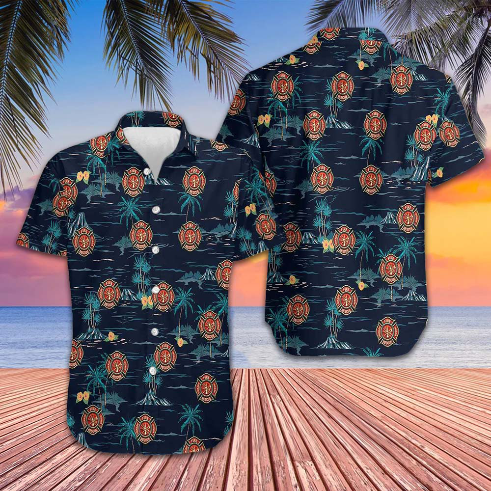 All Gave Some Some Gave All Firefighter Hawaiian Shirt Mens Summer Shirts Gifts For Firefighter -WearandDecor