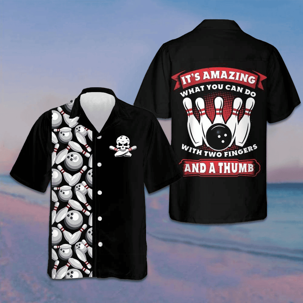 It's Amazing What You Can Do Bowling Hawaiian Shirt Bowling Lover Men's Summer Shirts Sale -WearandDecor
