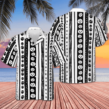Halloween Pattern Hawaiian Shirt Cool Summer Shirts For Guys Gifts For Boyfriend -WearandDecor