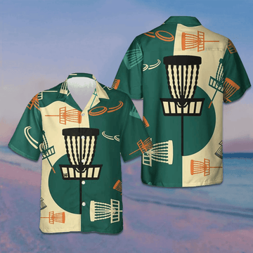 I Love Disc Golf Hawaiian Shirt Mens Beach Button Up Gift Ideas For Boyfriend -WearandDecor