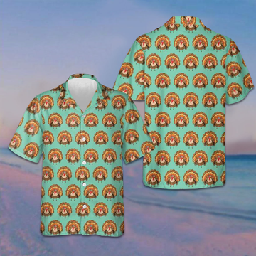 Thanksgiving Turkey Bird Hawaiian Shirt Short Sleeve Button Up Men Gifts For Thanksgiving -WearandDecor