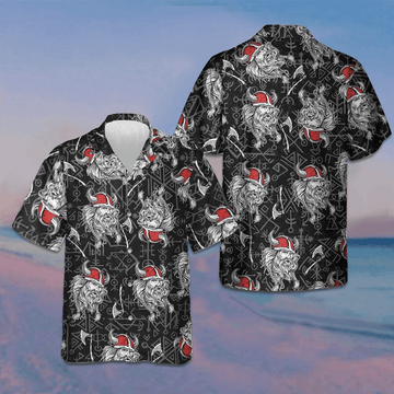 God Odin Head Hawaiian Shirt Cool Summer Shirts For Guys Gifts For Hubby -WearandDecor