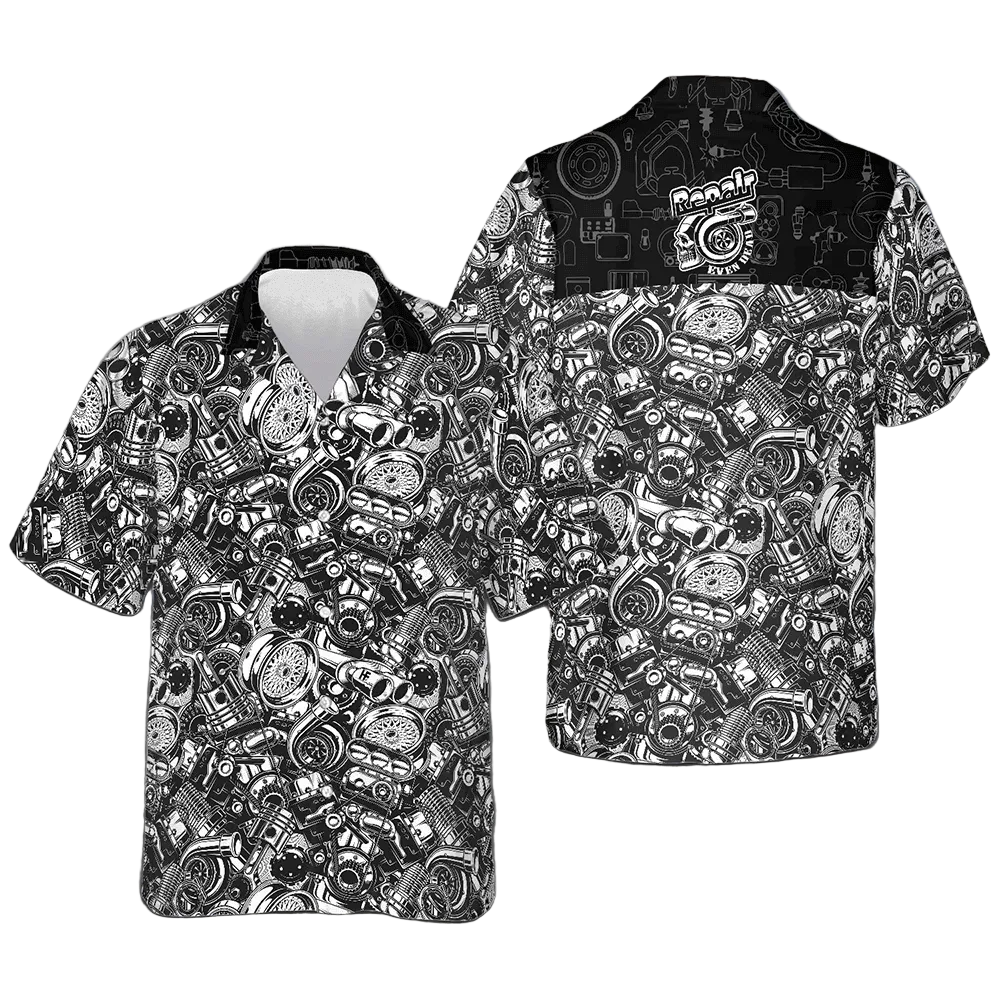 Repair Even Dead Hawaiian Shirt Summer Button Up Shirts Mens Gifts For Cousin -WearandDecor