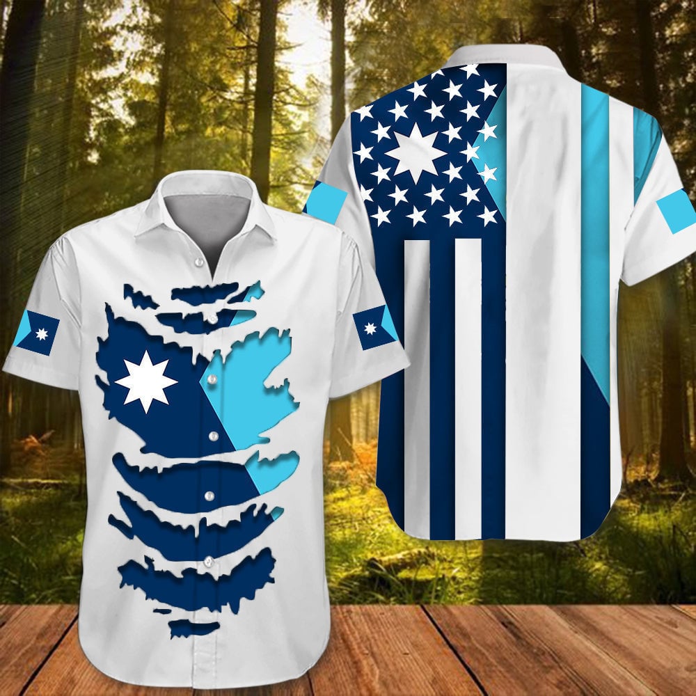 New Minnesota State Flag Design Hawaiian Shirt Mn State Flag Finalist Aloha Shirt -WearandDecor