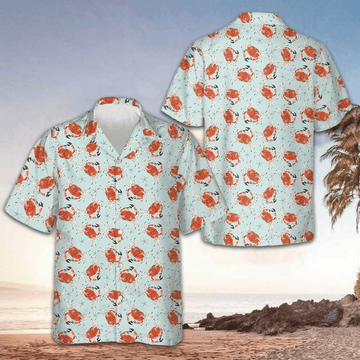 Crab Underwater Hawaiian Shirt Cool Summer Shirts Gifts For Crab Lovers -WearandDecor