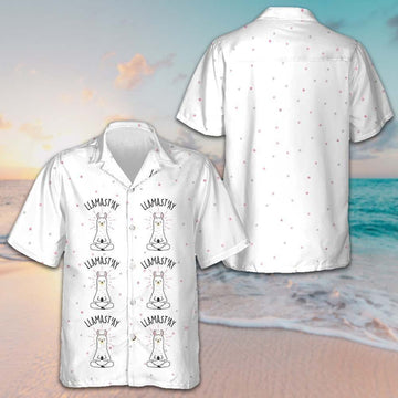Llamastay Alpaca Hawaiian Shirt Funny Meditating Alpaca Shirt Gifts For Him -WearandDecor