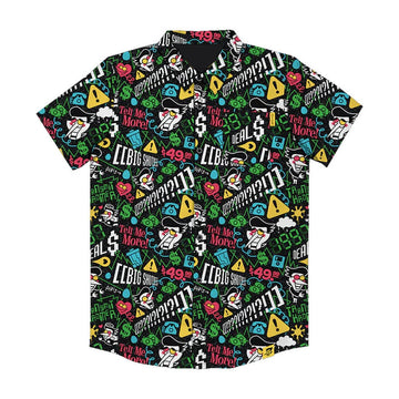 Deltarune Merch Spamton Button Up Shirt Gifts For Dad -WearandDecor
