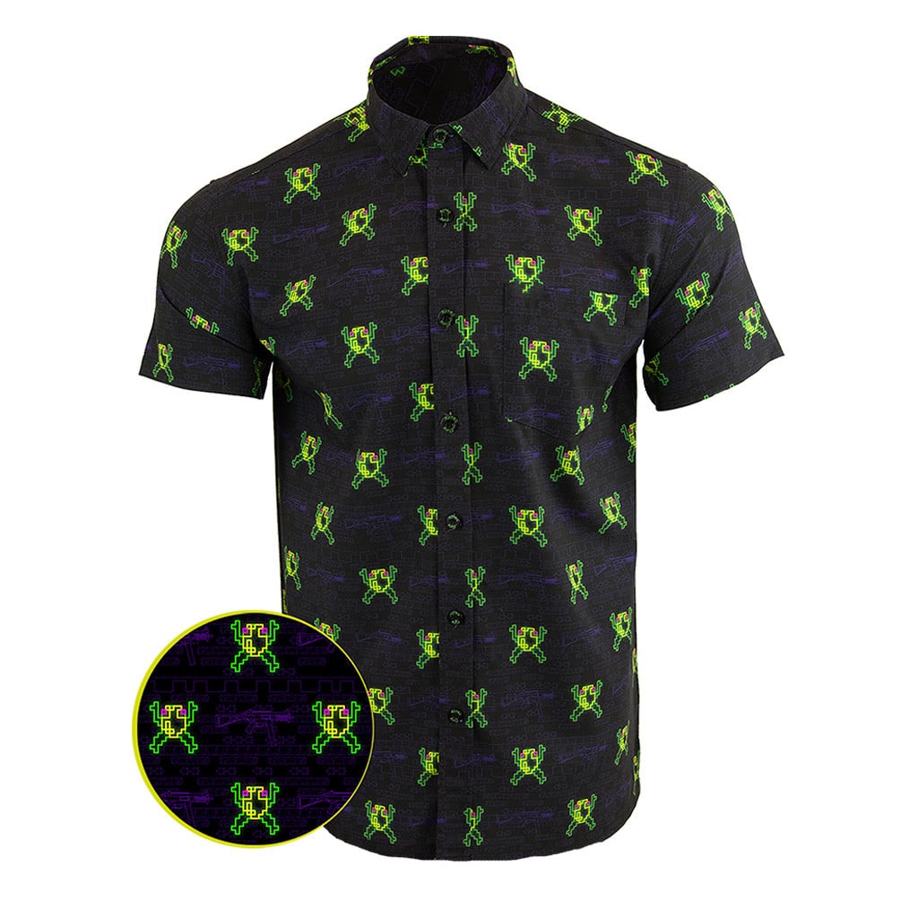 Arcade Series 2 Button Down Shirt Tactical Aloha Shirt Best Gifts For Father -WearandDecor