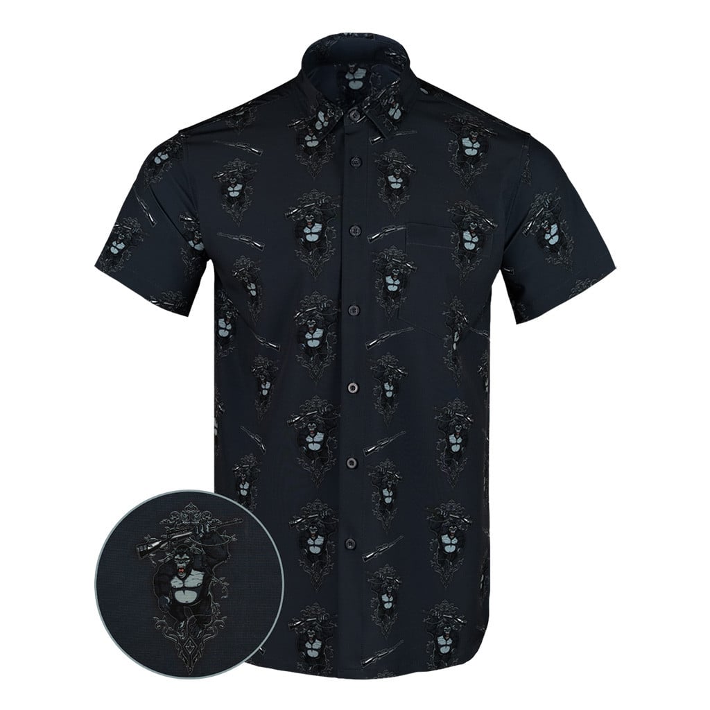 Harambe Button Down Shirt Tactical Hawaiian Shirt Christmas Ideas For Him -WearandDecor