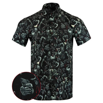 Outbreak Button Down Shirt Tactical Hawaiian Shirt Gifts For Brother In Law -WearandDecor