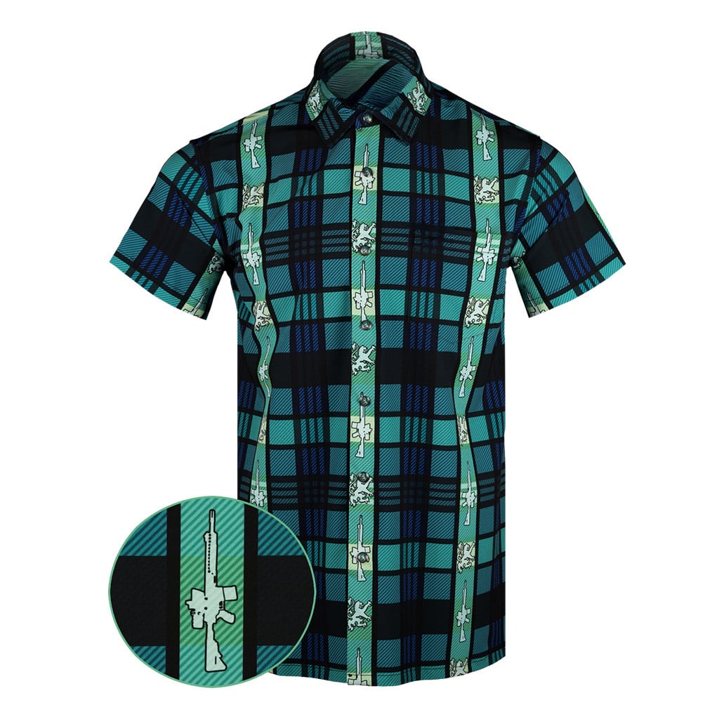 Brave Heart Button Down Shirt Pearl Snaps Clothing Tactical Hawaiian Shirt Gifts For Dudes -WearandDecor
