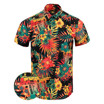 Bliss Vector V2 Button Down Shirt Hawaiian Tactical Button Down Cool Christmas Gifts For Guys -WearandDecor