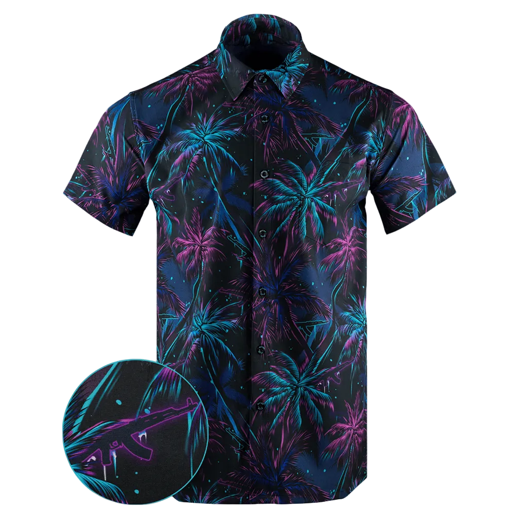 Ak'S And Vacays V2 Button Down Shirt Concealed Carry Hawaiian Shirt Christmas Present For Dad -WearandDecor