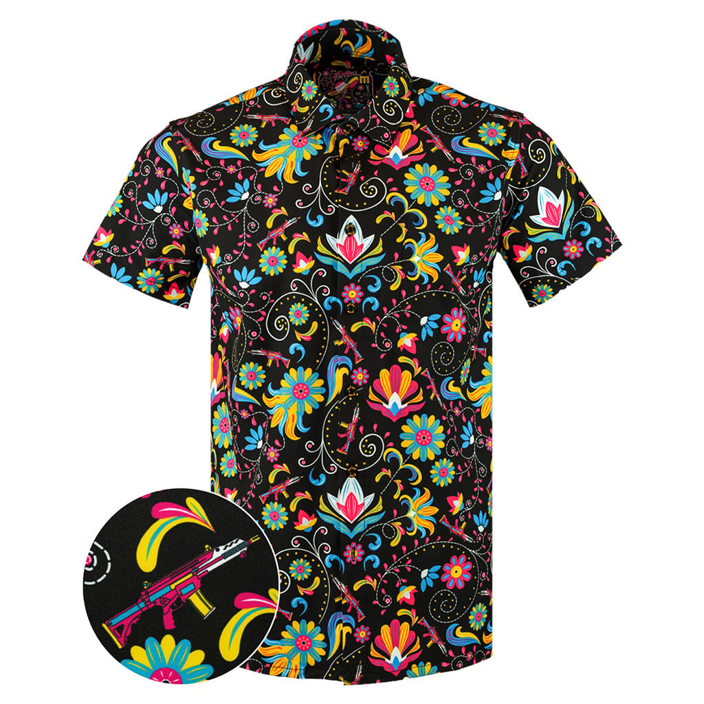 Flores De Mayo Button Down Shirt Tactical Shirt Hawaii Style Best Christmas Gifts For Dad -WearandDecor