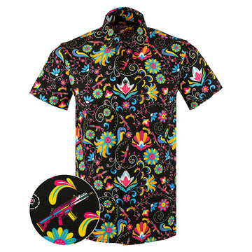 Flores De Mayo Button Down Shirt Tactical Shirt Hawaii Style Best Christmas Gifts For Dad -WearandDecor