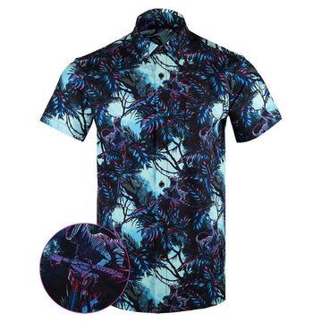 Prehistoric V2 Button Down Shirt Tactical Shirt Hawaii Style Great Gifts For Husband -WearandDecor