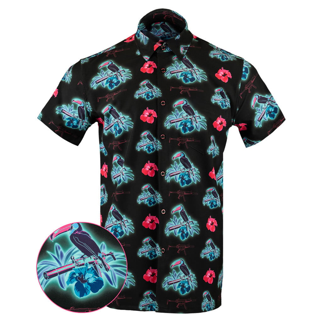 Cans and Toucans Button Down Shirt Tactical Shirt Hawaii Style Christmas Gifts For Friends -WearandDecor