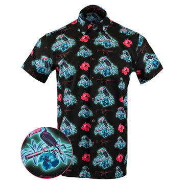 Cans and Toucans Button Down Shirt Tactical Shirt Hawaii Style Christmas Gifts For Friends -WearandDecor