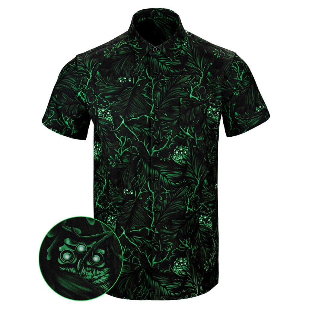 Nightwatch Button Down Shirt Tactical Aloha Shirt Xmas Gifts For Dad -WearandDecor