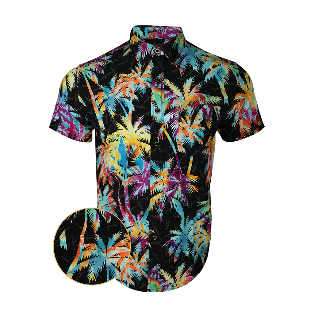 Ak'S And Vacays Black Button Down Shirt Tactical Aloha Shirt Dad Christmas Gifts -WearandDecor