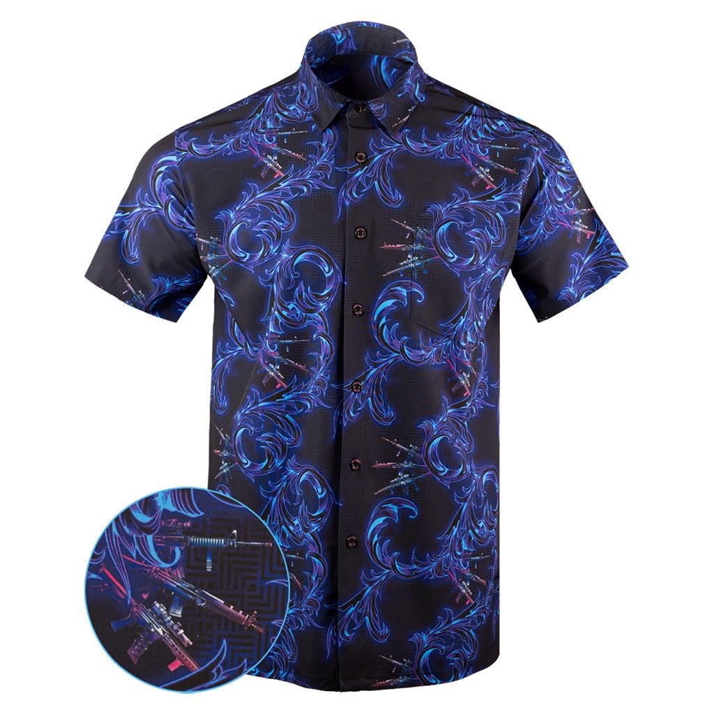 Baba Yaga Button Down Shirt Tactical Hawaiian Shirt Xmas Gifts For Dad -WearandDecor