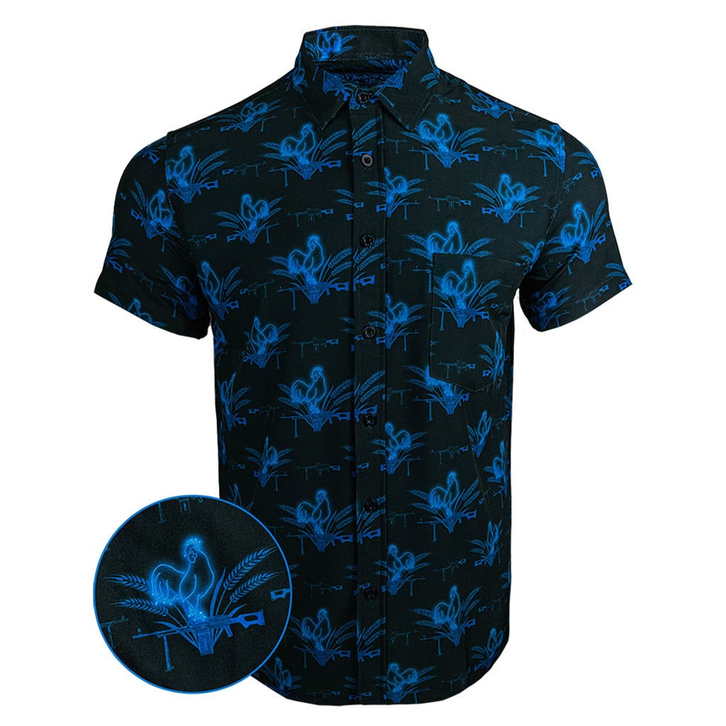 Le Cock V2 Button Down Shirt Tactical Aloha Shirt Good Gifts For Boyfriend -WearandDecor