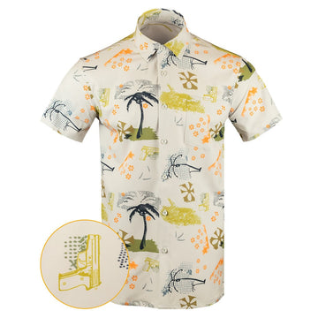 Escobar Button Down Shirt Hawaiian Tactical Button Down Christmas Gift Ideas For Dad -WearandDecor