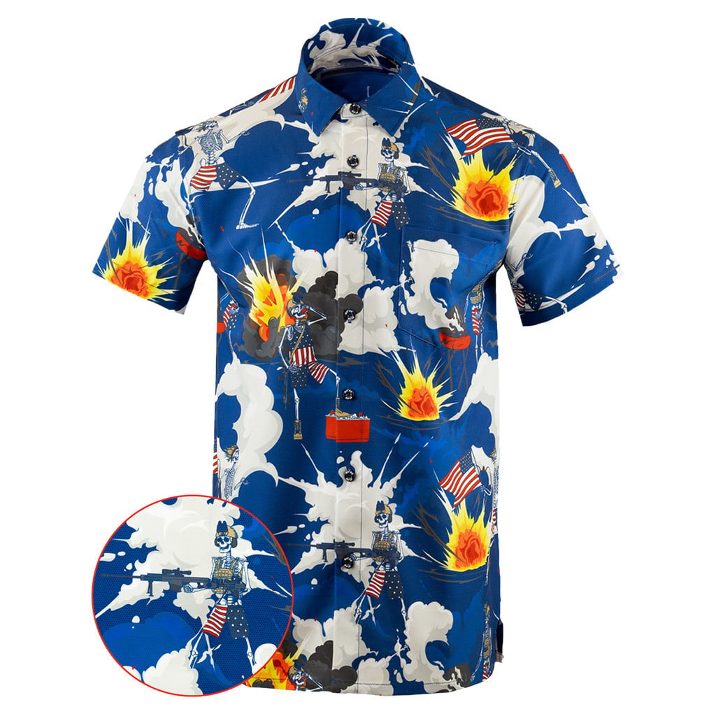 Me And The Boyz Button Down Shirt Concealed Carry Hawaiian Shirt Present For Dad -WearandDecor