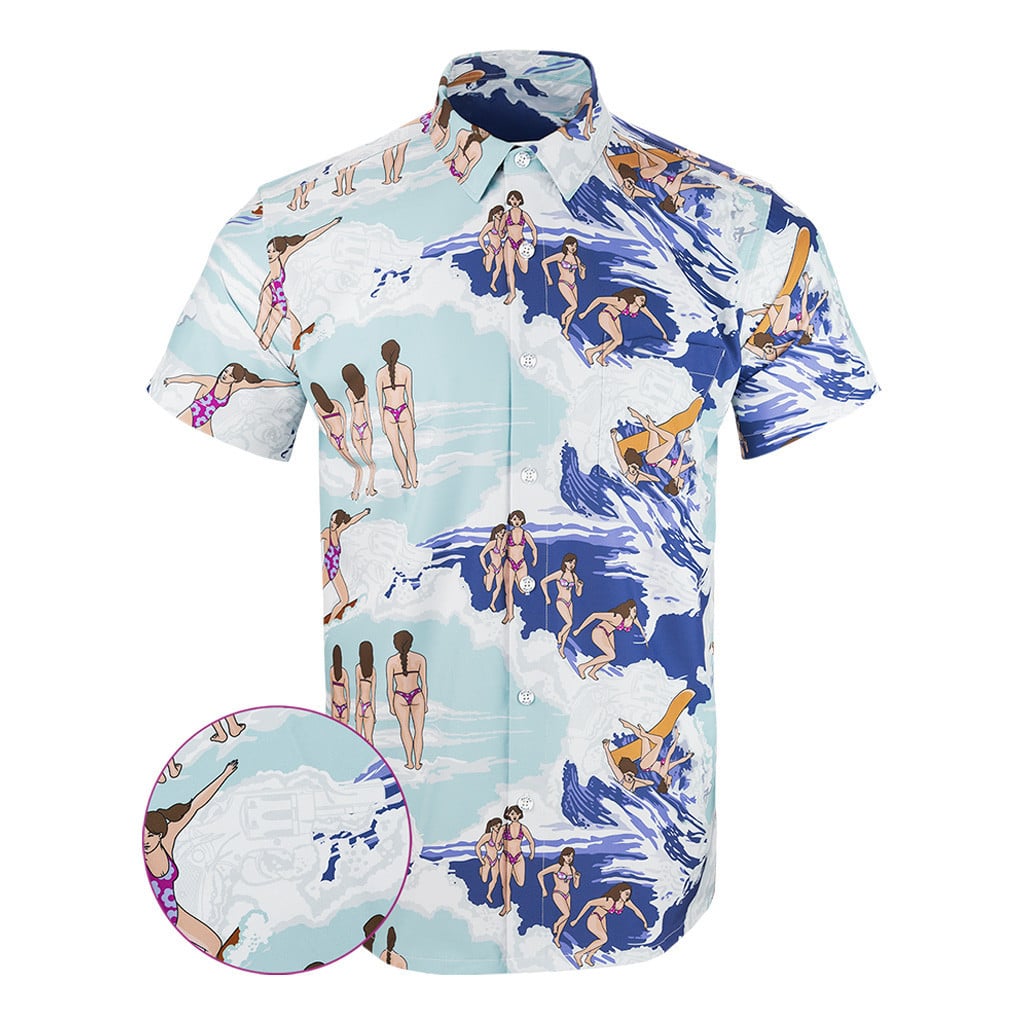 Le Big Mac Button Down Shirt Hawaiian Tactical Button Down Birthday Gift Ideas For Him -WearandDecor