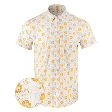 El Jinete Button Down Shirt Gun Print Hawaiian Shirt Husband Christmas Gift Ideas -WearandDecor