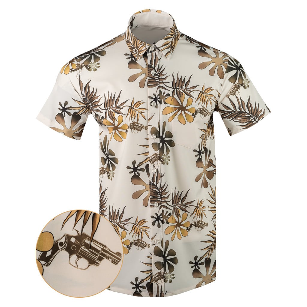 Gabagool Button Down Shirt Tactical Tropical Print Shirt Gifts For Father -WearandDecor