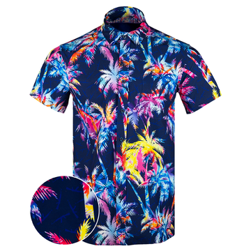Ak'S And Vacays Navy Button Down Shirt Hawaiian Tactical Button Down Birthday Gift For Dad -WearandDecor