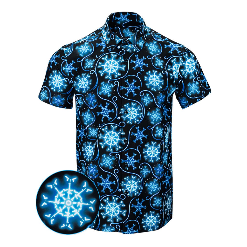Frostbite Button Down Shirt Tactical Shirt Hawaii Style Christmas Present For Husband -WearandDecor