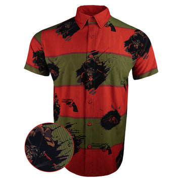Elm Street Classic Button Down Shirt Tactical Shirt Hawaii Style Best Gifts For Dad -WearandDecor