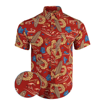 Fear And Loathing Dr Gonzo Button Down Shirt Tactical Hawaiian Shirt Gifts For Gun Lovers -WearandDecor